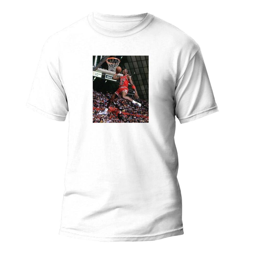 Michael  Chicago Bulls Championship  Finals T Shirt Playoffs - White